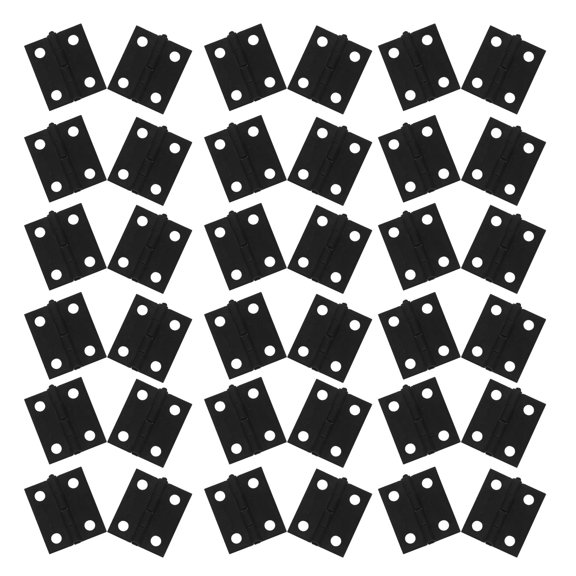 OFFIGAM Vintage Style Metal Cabinet Hinges for Small Boxes, Model Making, Craft Projects - 50 Pieces Hardware