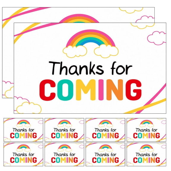 OFFIGAM 50 Pcs Thank You Postcards Paper Simple and Elegant Expressing Gratitude For Wedding Celebrations