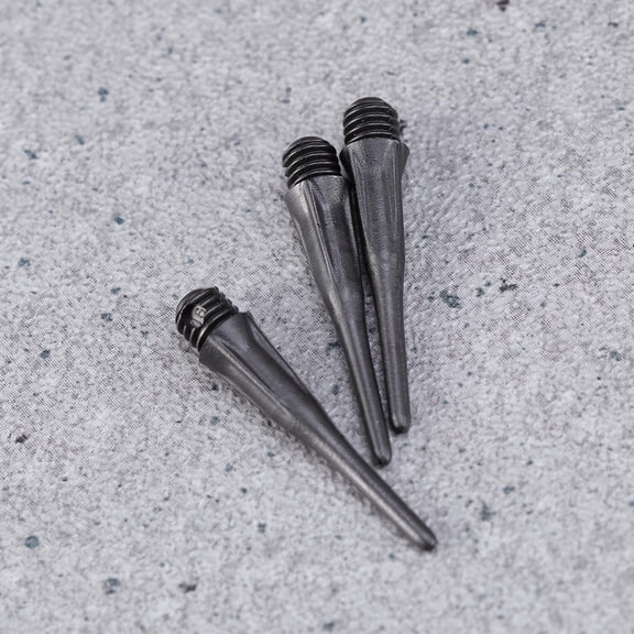 OFFIGAM 50 Pcs Threaded Tip Replacement for Darts Accessory in Black Color with Anti-slip Feature
