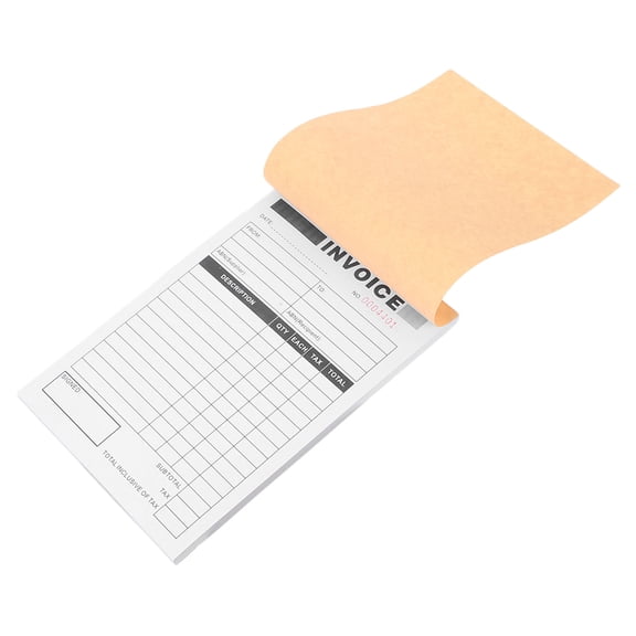 OFFIGAM 50 Sets Carbonless Copy Invoice Pad for Small Business, 8.3x5.7
