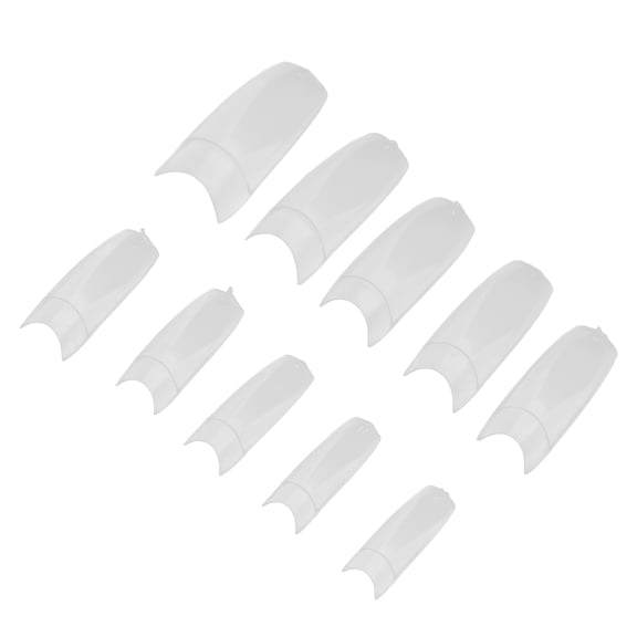 OFFIGAM 500Pcs Transparent False Nails Perfect for Gel Acrylic Fiberglass Nail Designs