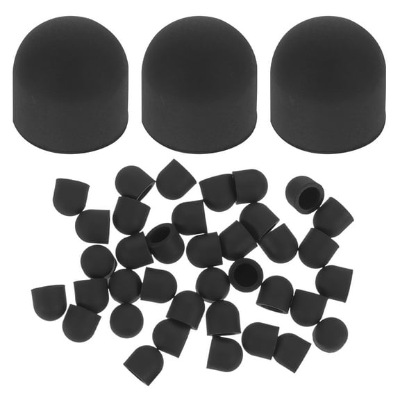 OFFIGAM 50Pcs Capacitive Stylus Pen Tips Replacement Black Silicone Tips for Touchscreen Devices