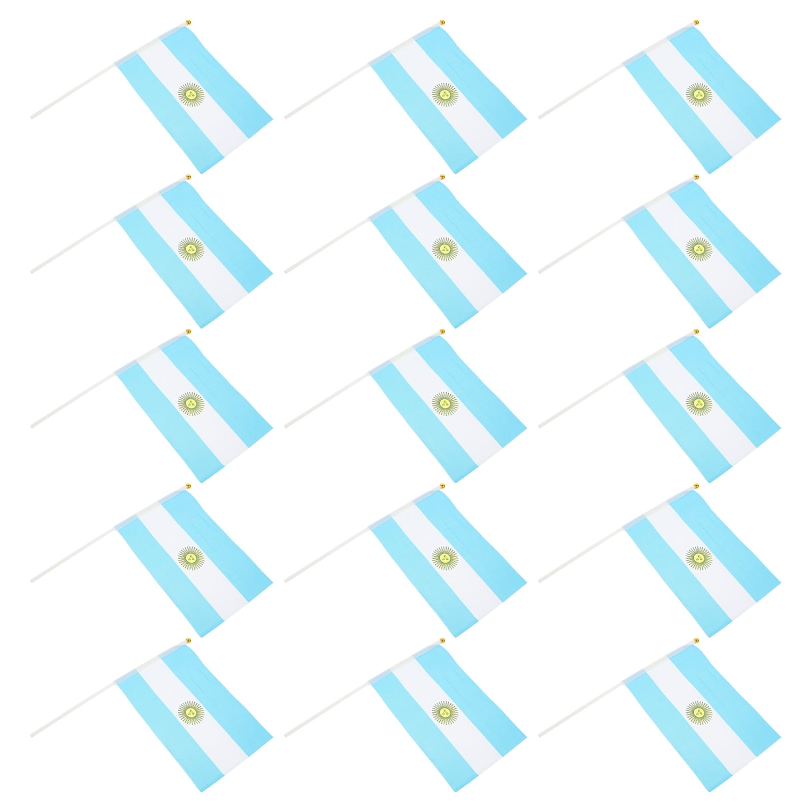 OFFIGAM 50Pcs Hand Flags Rectangular for Festivals and Grand Openings ...