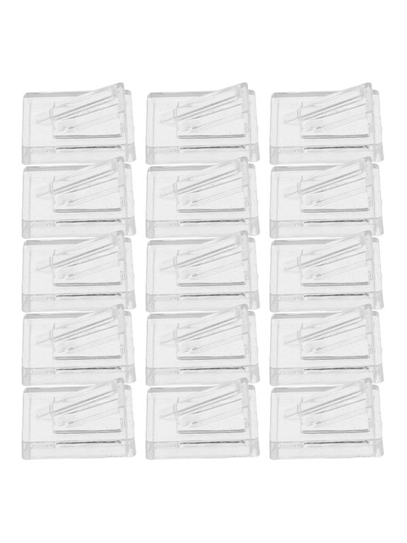 50Pcs Acrylic Ring Holder with Smooth Edges for Engagement and Retail Ring Presentation