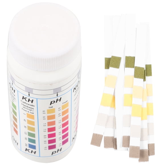 OFFIGAM 50Pcs Reagent Test Kit PH Test Strips for Pool Water and Pond Testing Convenient and Fast