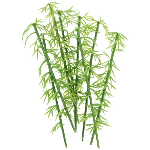 OFFIGAM 50pcs Fake Small Tree For Tabletop Decoration Green Plastic Mini Trees For Crafts