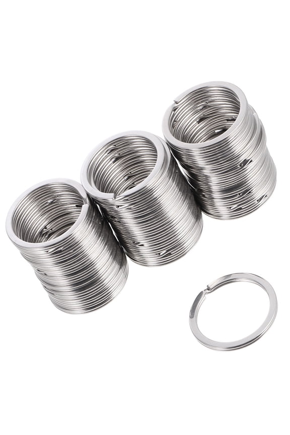 50pcs Flat Split Key for Crafting Keychains, Lanyards, Bags, and Graduation