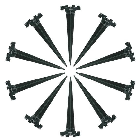 OFFIGAM Solar Garden Light Stakes Weatherproof Plastic Green Outdoor Courtyard Pathway Landscape Lighting 50 Pieces