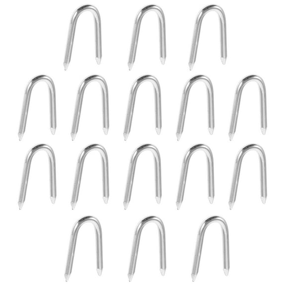 OFFIGAM 50pcs Iron U-Shaped Garden Stakes for Outdoor Use, Lawn, Plants, and Gardening Accessories