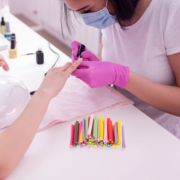 OFFIGAM Claycanes Assorted Color Polymer Nail Art Stickers for DIY Decor