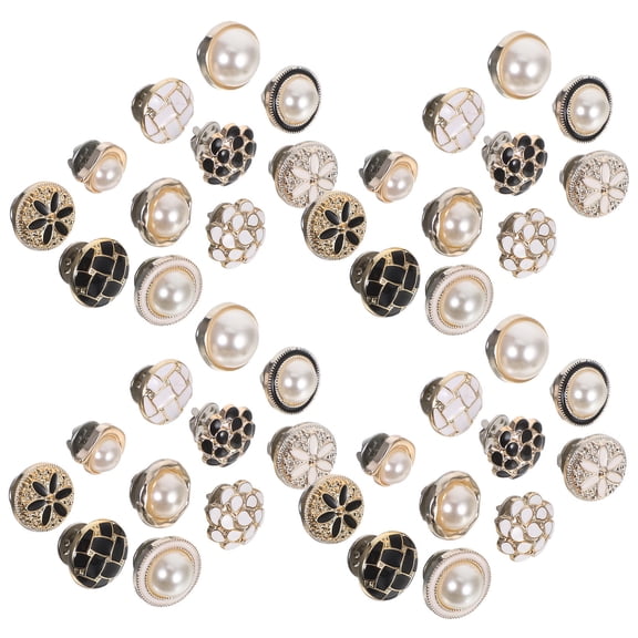 OFFIGAM 55pcs Assorted Color Removable Decorative Metal Snap Buttons Set for Clothes Jackets and Accessories