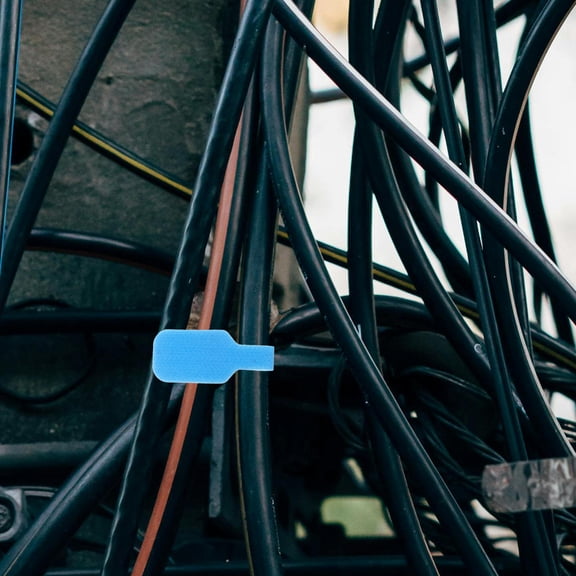 OFFIGAM 56Pcs Flexible Cable Tags Writable Labels for Home and Office Cord Management