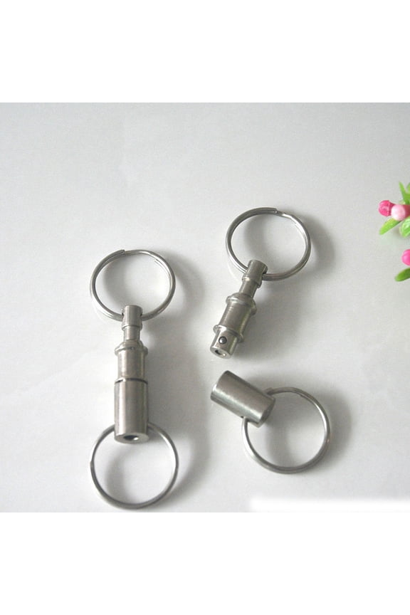 5-Pack Detachable Iron Alloy Key Quick Release Keychain for Outdoor Gear and Everyday Use