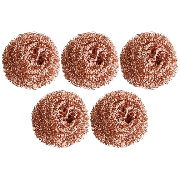 OFFIGAM 5Pcs Dark Red Soldering Iron Tip Cleaner Wire Ball for Efficient Rust and Oxide Removal