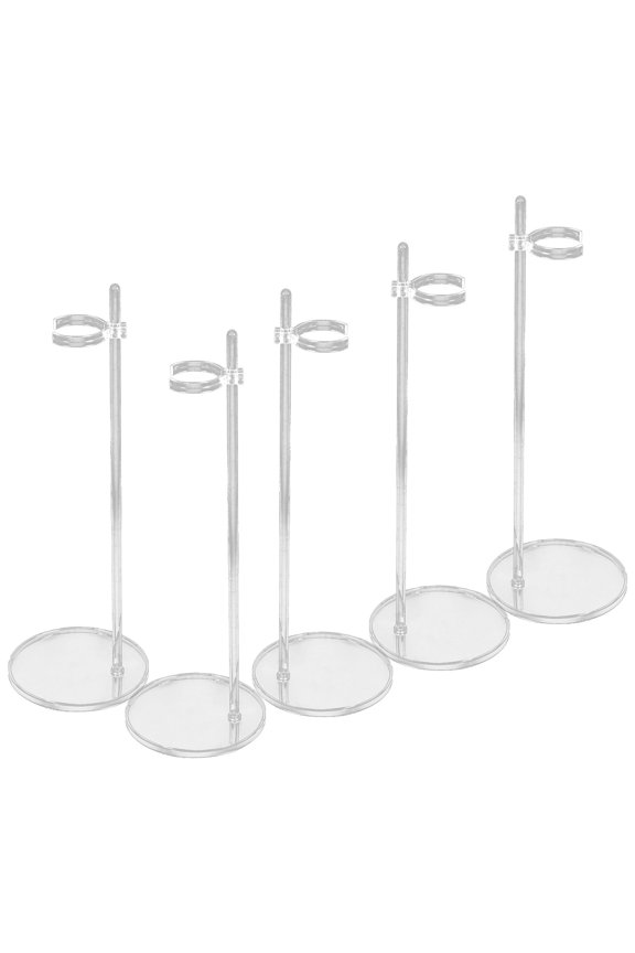 5-Pack Adjustable Display Stands for Figurines, Action Figures, Collectibles, and Model Holders with Stable Support