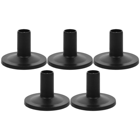 OFFIGAM 5Pcs Drum Cymbal Sleeves Plastic Replacement Sleeves for Cymbal Stand Black