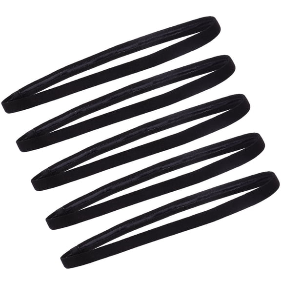 OFFIGAM Running Sweatband Headbands 5 Pieces Comfortable Sports Headbands for Men and Women