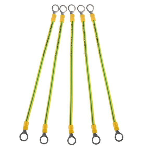 OFFIGAM 5Pcs Grounding Wire Connector Ring Ground Straps Automotive Copper for Emergency Situations