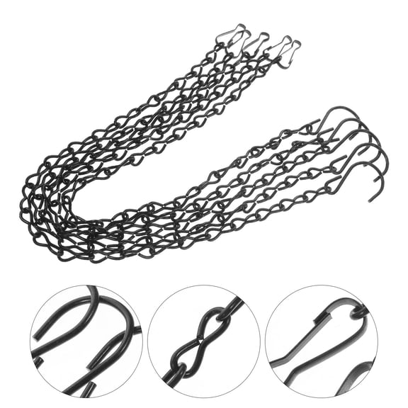 OFFIGAM 5-Pack Hanging Chains for and Flower Pots, 19.7 Inch Metal Plant Hangers