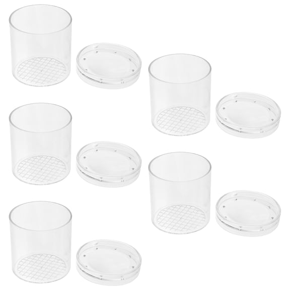 OFFIGAM Nature Insect Magnifier Set 5 Pieces Plastic Viewer Handheld Glass for Kids and Adults