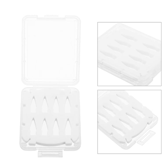 OFFIGAM 5-Pack Multi-Purpose Stylus Tip Storage Case Plastic Holder for Tablets, Smartphones, and Touchscreen Devices