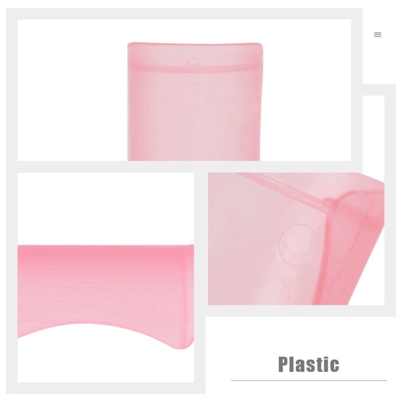 OFFIGAM 5Pcs Pink Plastic Flute Protective Covers Durable Film Protectors for Instrument Dust and Scratch Protection