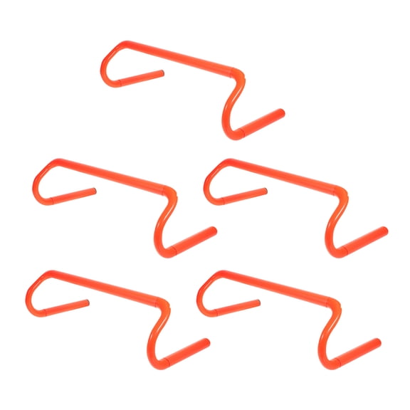 OFFIGAM Set of 5 Portable Orange Agility Hurdles Plastic Training Equipment for Speed and Fitness Drills