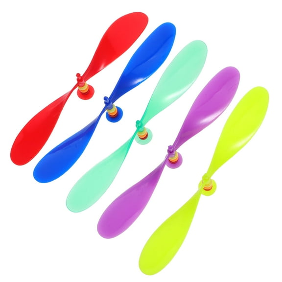OFFIGAM 5Pcs Spinning Propeller Toy Attached To Baseball Cap Assorted Color Decorative Use