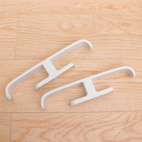 OFFIGAM 5-Pack White Elastic Plastic Sticky Shoe Holders Wall Mounted Rack for Slippers Sandals Storage Organizer