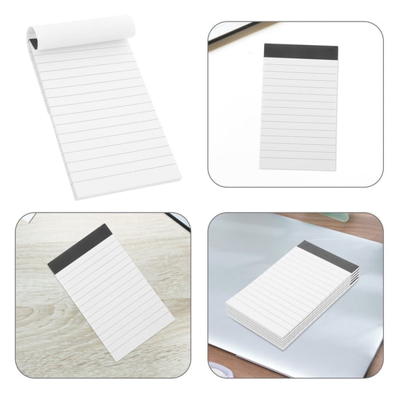 OFFIGAM 5Pcs White Legal Notepads Lined Writing Memo Pads for Office with Sturdy Backing and Thick Paper