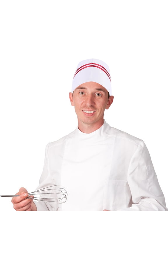 5pcs White Chef Hats Non Woven Fabrics Disposable Hamburger Hat for Restaurant Kitchen Use Cooking