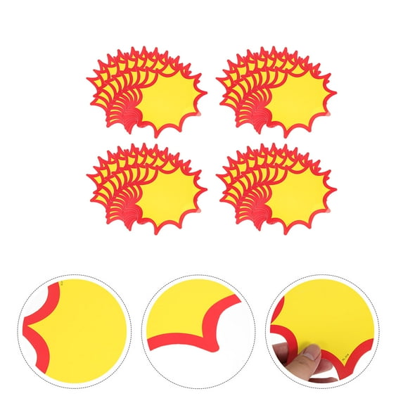 OFFIGAM 60-Pack Yellow Sale Price Signs for Retail Stores and Supermarket Displays, and Bright