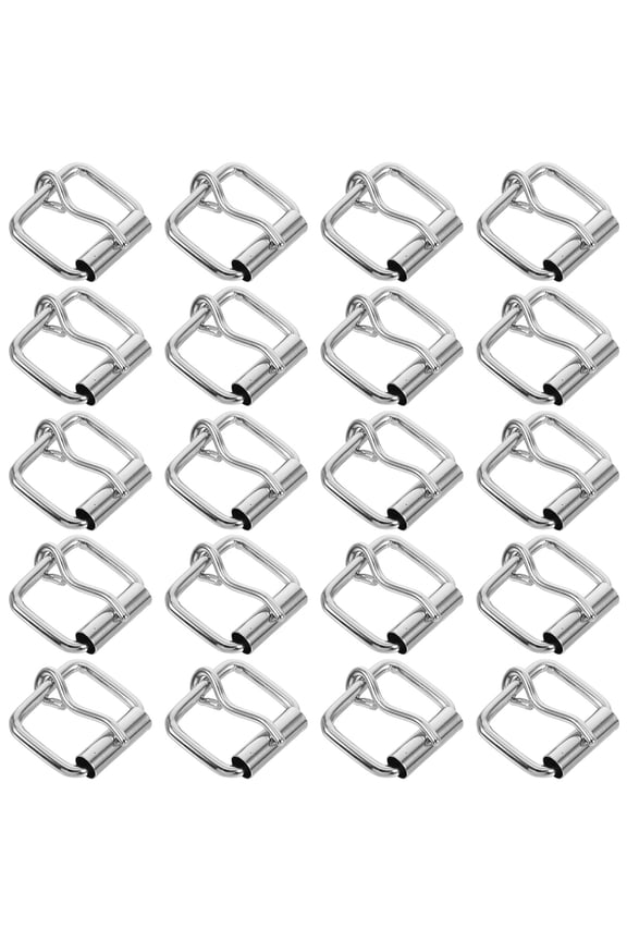 60Pcs Silver Iron Roller Buckles Smooth Operation Heavy Duty Belt Hardware for DIY Bags and Straps