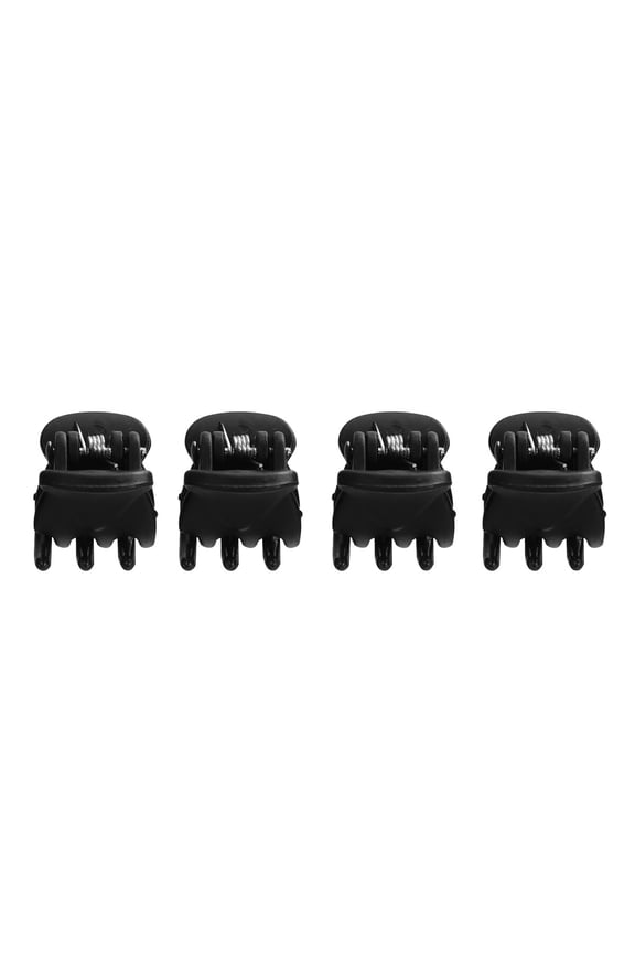 60pcs Small Black Plastic Hair Claw Clips for Women, Perfect for Holding Bangs Back Securely