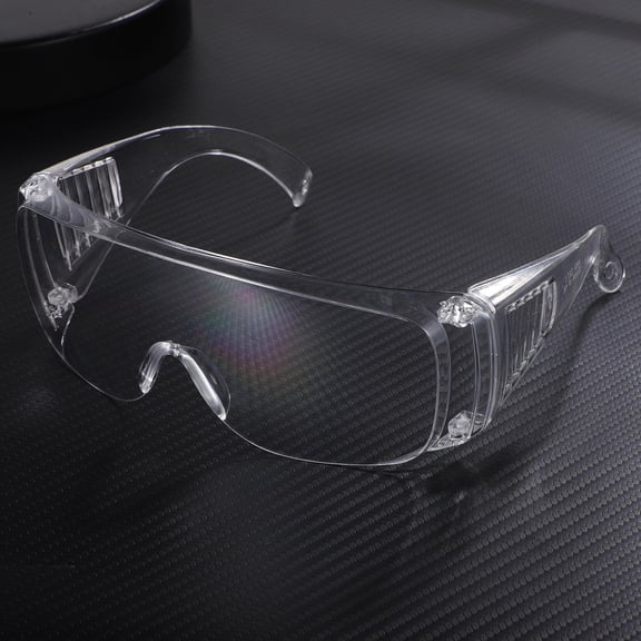 OFFIGAM 6Pairs Clear Protective Glasses for Laboratory Use with Ventilated Design and Side Shields
