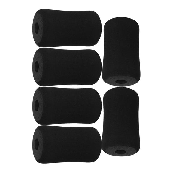 OFFIGAM 6Pcs Black Foam Tube Covers Replacement Pads for Exercise Machine Leg Attachment Weight Bench