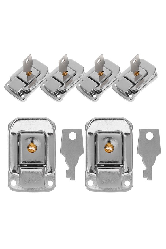 6-Pack Metal Latch Clasp Locks with Toggle Catch for Briefcases, , and Secure Locking