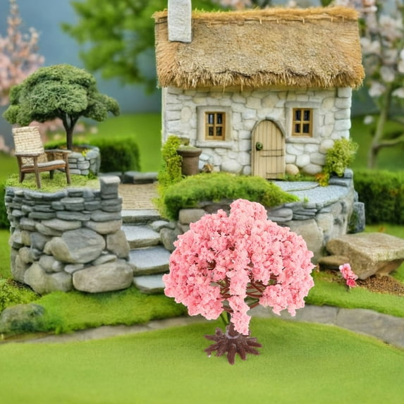 OFFIGAM 6-Pack Decorative Scenery Trees for Model Building, Office Decor, and Craft Enthusiasts