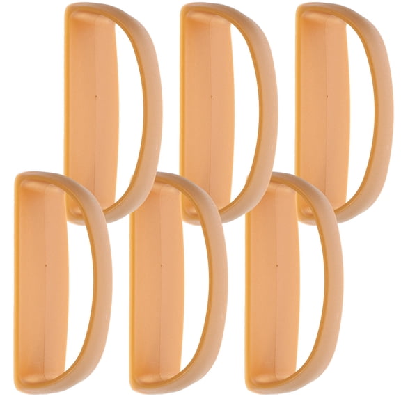 OFFIGAM 6-Pack Khaki Adhesive Door Handles for Sliding Doors, Easy No-Tool Installation, and Convenient Grip