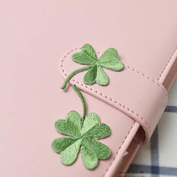 OFFIGAM 6Pcs Lovely Green Embroidered Patch Stickers for Customizing Clothes and Bags