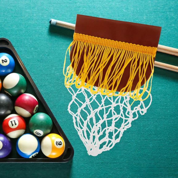 OFFIGAM Offigam Strong and Durable Pool Table Net Pockets, Multi-Color, PU and Cotton, for Home Use