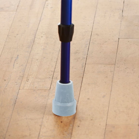 OFFIGAM Non-Slip Rubber Cane Tips Grey Replacement Pads for Elderly Home Use 6Pcs