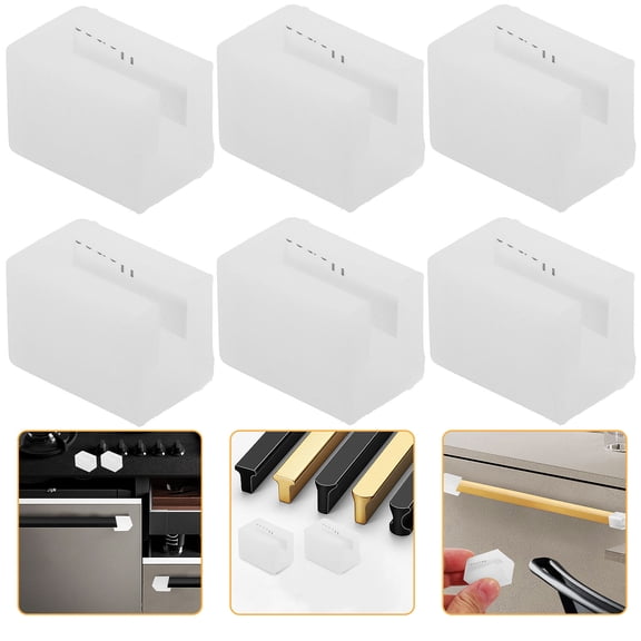 OFFIGAM 6Pcs Silicone Corner Guards for Furniture Protecting Sharp Edges on Dining Tables Cabinets