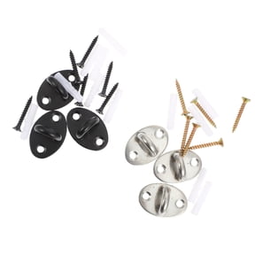 OFFIGAM 6-Pack Stainless Steel Ceiling Hooks, Top Mounted, Heavy Duty Indoor Hooks with Strong Load Bearing Capacity