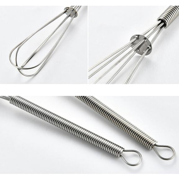OFFIGAM 6-Piece Stainless Steel Whisk Set for Baking, Cooking, Mixing - Essential Kitchen Gadgets and Small Tools