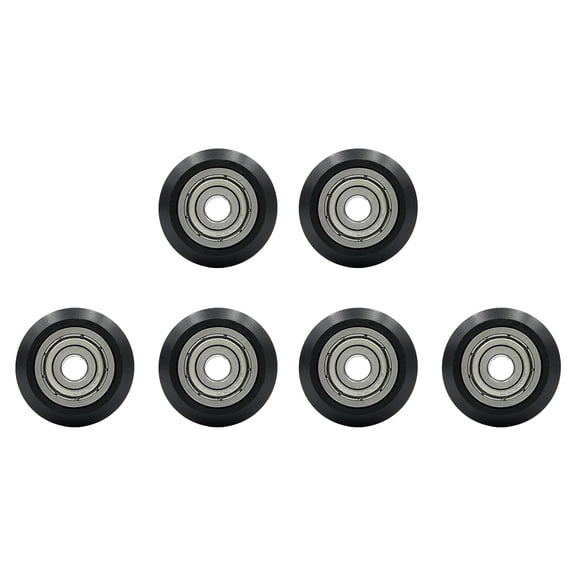 OFFIGAM 6Pcs Wheel Alignment Pulley Wheels For Makers And Engineers 1.0x0.9in