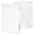thumbnail image 1 of OFFIGAM 6-Pack White Plastic Document Storage Boxes with Clear Lids, File Organizers for Office and Home Use, 1 of 8