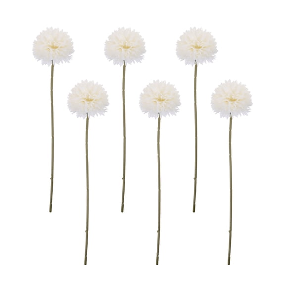 OFFIGAM 6PCS Bridal Bouquet Fake Flowers for Bride Artificial Hyacinth Plastic DIY Decor Women