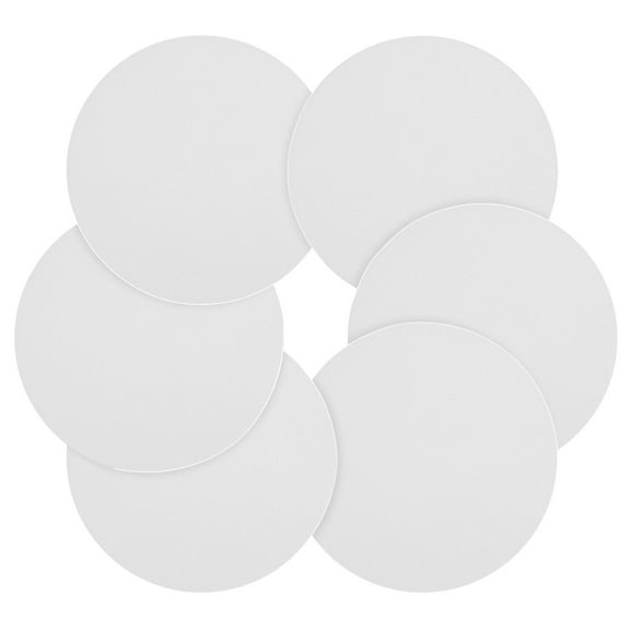 OFFIGAM 6-Pack White Acrylic Round Light Covers for Ceiling Fixtures, Anti-Glare, Simple Elegant Design, and Easy to Install