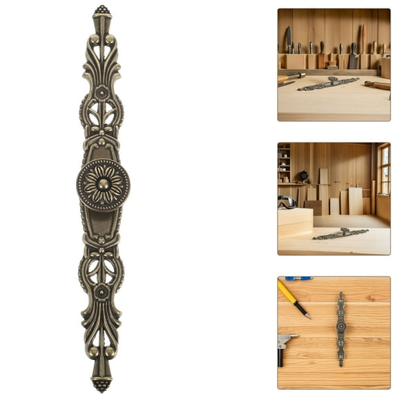 OFFIGAM Set of 6 Antique Style Furniture Handles - Cabinet Pulls for Dressers, Kitchen Cupboards, Decorative Drawer Knobs